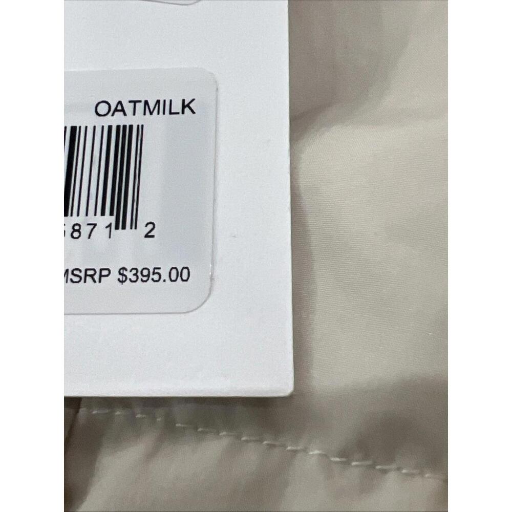 Halfdays Womens Wheeler Parka Puffer Jacket Oatmilk Hooded Relaxed Ski Snow M - Picture 7 of 11